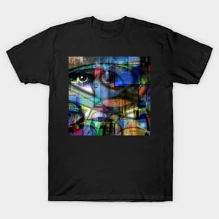 Woman face modern abstract T-Shirt